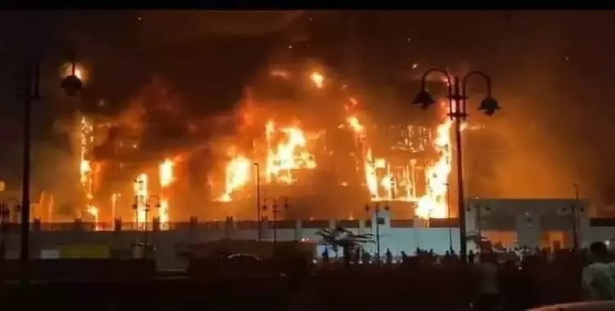 حريق استديو الأهرام