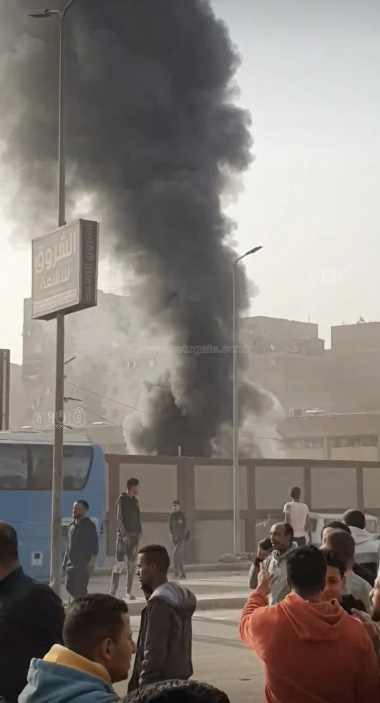 شاهد لقطات حية لحظة حريق محطة الصرف الصحي بمنطقة المرج وهذا سبب الانفجار 3 حريق محطة الصرف الصحي بمنطقة المرج