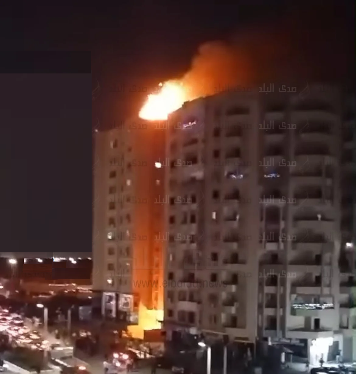 حريق جراج مدينة نصر