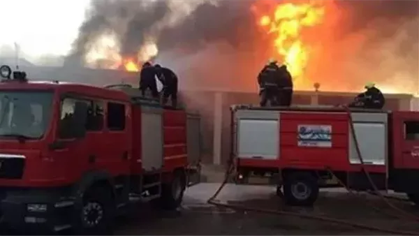 حريق مصنع سيارات شهير