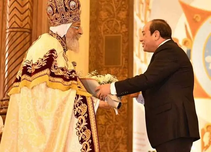 البابا تواضروس يهنئ الرئيس السيسي ورئيس الوزراء ورئيسي النواب والشيوخ بعيد الفطر 2 البابا تواضروس يهنئ الرئيس السيسي