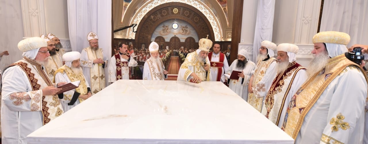 البابا تواضروس الثاني يدشن كنيسة العذراء 