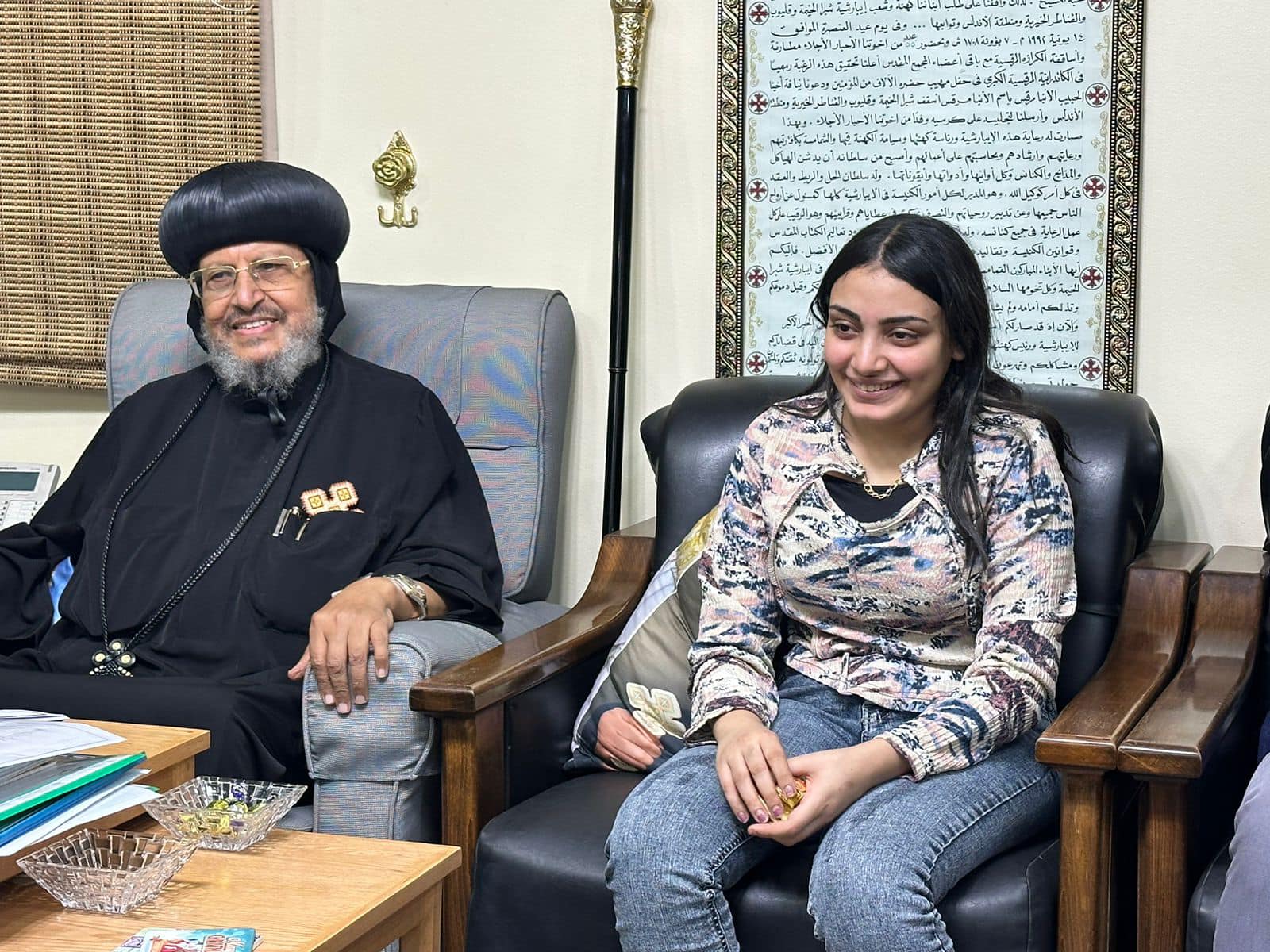 بالصور خبر سار عن ساندي جورج شوقي وبيان لأيبارشية شبرا الخيمة 3 عودة ساندي جورج شوقي