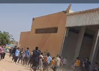 اقتحام مدرسة لغات بالهرم