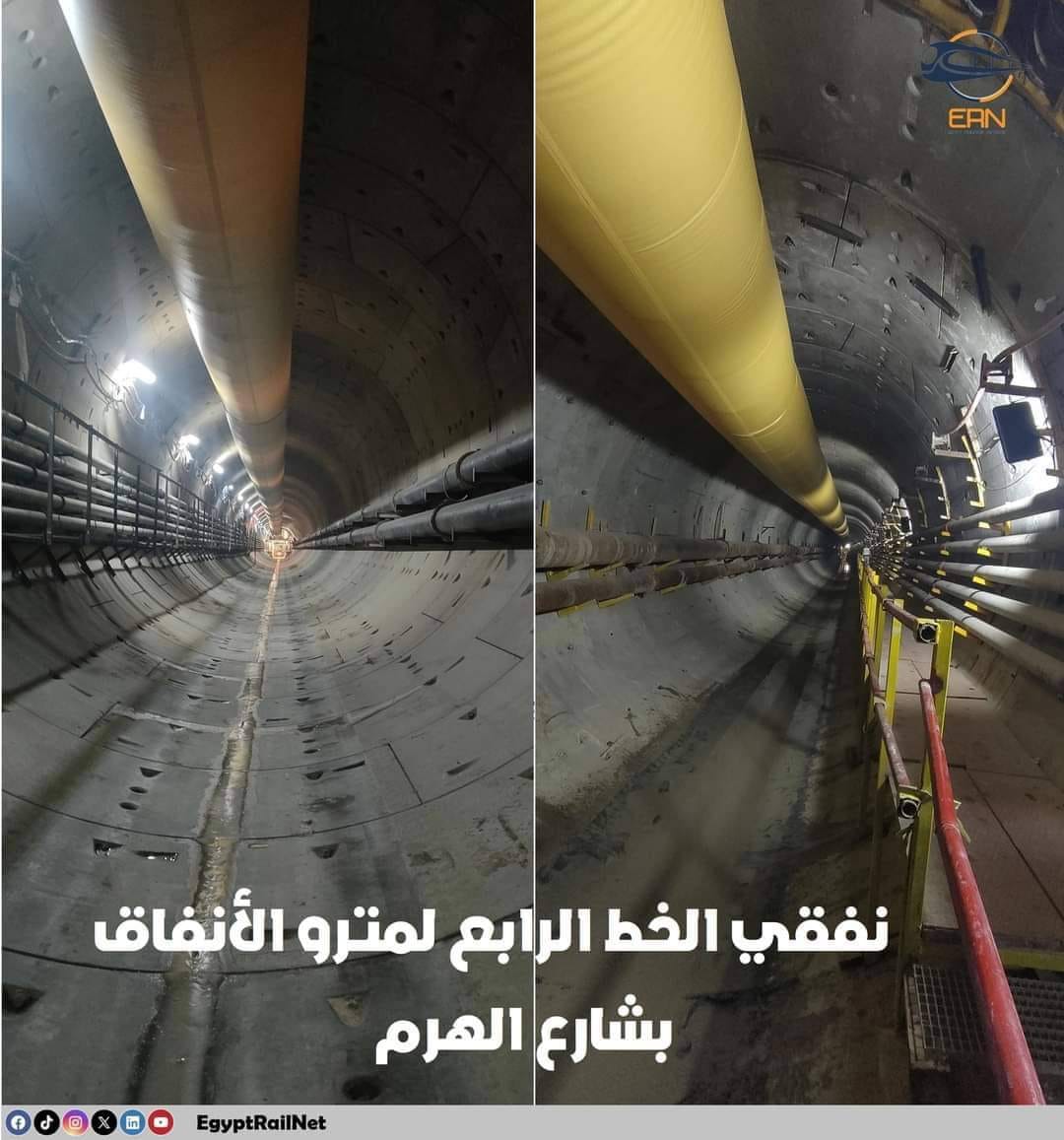 الصور الأولى من داخل انفاق مترو شارع الهرم قبل التشغيل 3 انفاق مترو شارع الهرم