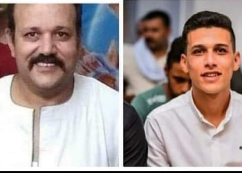 الشهيد عماد كمال وديڤيد إبنه بالمنيا