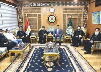 بالصور أساقفة الكنيسة الأرثوذكسية بمناسبة بعيد الأضحى يقدمون التهنئة للمسؤولين