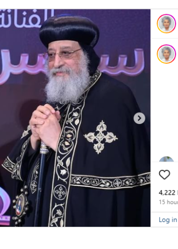 رسالة الفنانة سوسن بدر للبابا تواضروس والشركة المتحدة عقب تكريمها 2 رسالة الفنانة سوسن بدر للبابا تواضروس
