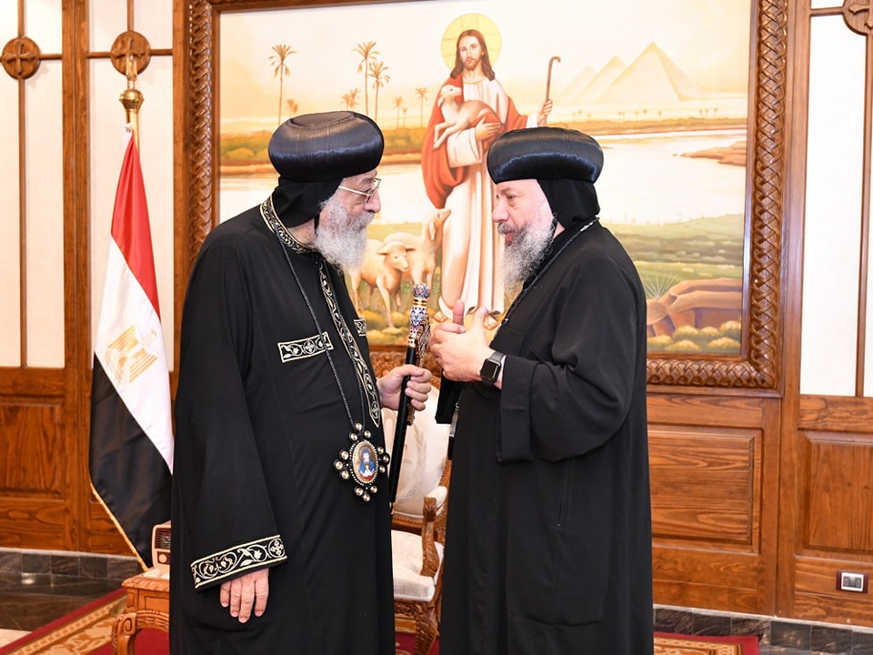 كلمة البابا تواضروس الثاني بمناسبة ختام صوم الرسل 4 لقاء البابا تواضروس الثاني مع الأنبا يوسف مطران جنوبي الولايات المتحدة الأمريكية