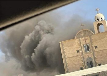 حريق كنيسة صورة أرشيفية