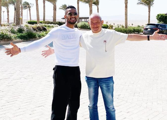 الفنان محمد رمضان يفجر مفاجاة عن سر صداقته برجل الأعمال نجيب ساويرس 2 الفنان محمد رمضان مع المهندس نجيب ساويرس