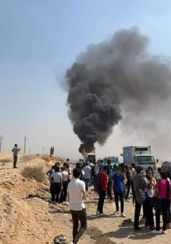 بالصور ننشر تفاصيل حادث حريق أتوبيس فريق كورال كنيسة مار بولس 3 حادث حريق أتوبيس فريق كورال كنيسة