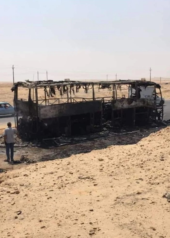 بالصور ننشر تفاصيل حادث حريق أتوبيس فريق كورال كنيسة مار بولس 4 حادث حريق أتوبيس فريق كورال كنيسة