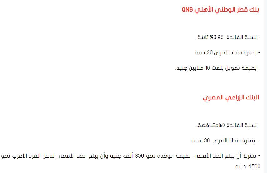 أقل فائدة على قروض التمويل العقاري داخل عدد من البنوك اعرف التفاصيل 4 قروض التمويل العقاري