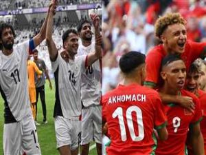 ضربة موجعة للكرة المصرية هزيمة قاسية لـ منتخب مصر بـ6 أهداف نظيفة من المغرب بأولمبياد باريس 3 مباراة مصر والمغرب بأولمبياد باريس