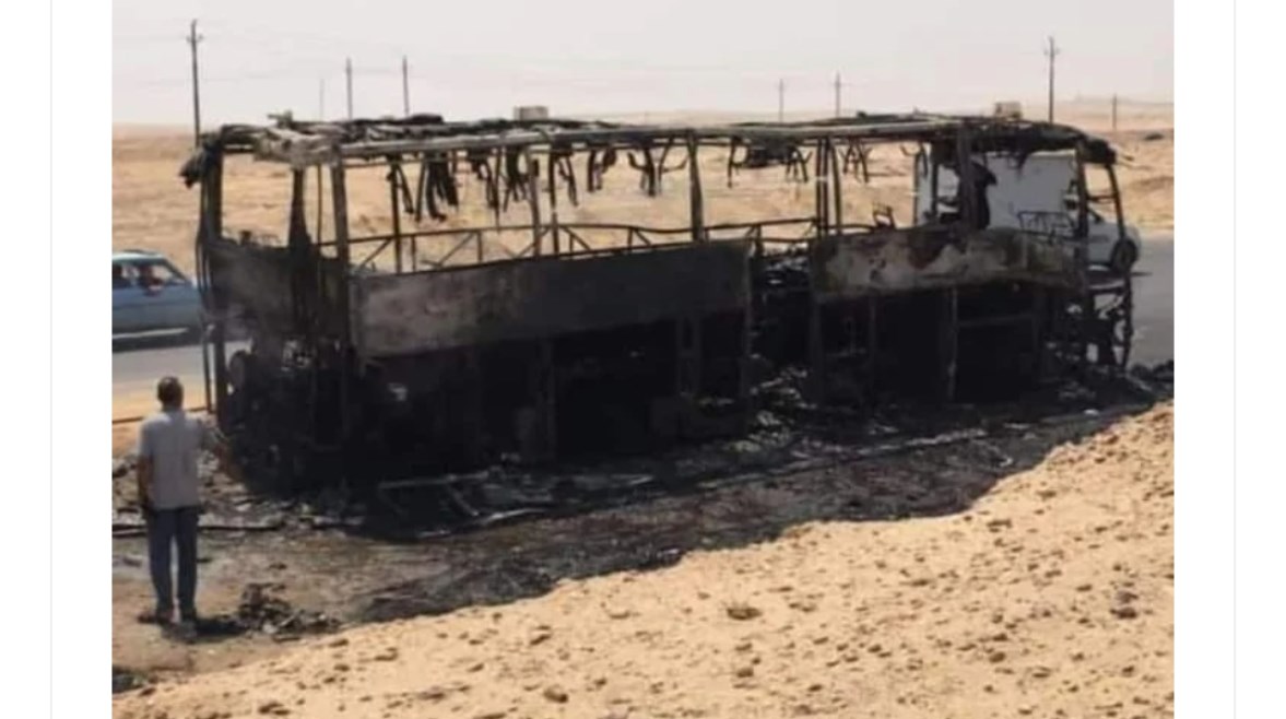 معجزة من قلب النيران نجاة كورال كنيسة مار بولس من فاجعة مروعة وتفحم الأتوبيس بالكامل 2 حادث أتوبيس كورال كنيسة مار بولس