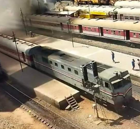 عاجل كشف حقيقة حريق قطار محطة مصر برمسيس 1 حريق قطار محطة مصر