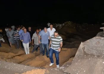 انهيار جسر ترعة الإسماعيلية