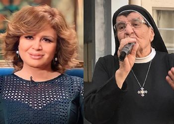 الفنانة إلهام شاهين تنعي الراهبة تقلا