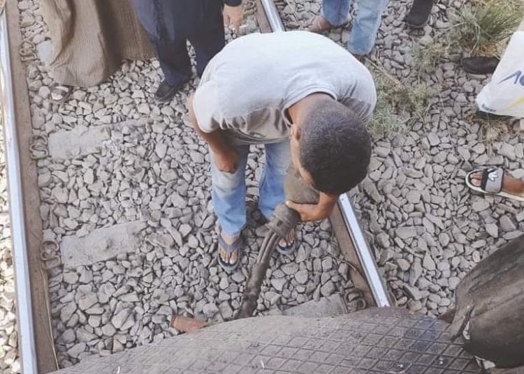 كشف تفاصيل انفصال ثلاث عربات من قطار بمغاغة والمعاينات تكشف السبب 1 انفصال ثلاث عربات من قطار