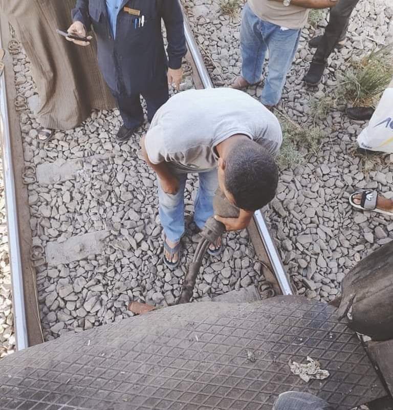 كشف تفاصيل انفصال ثلاث عربات من قطار بمغاغة والمعاينات تكشف السبب 3 انفصال ثلاث عربات من قطار