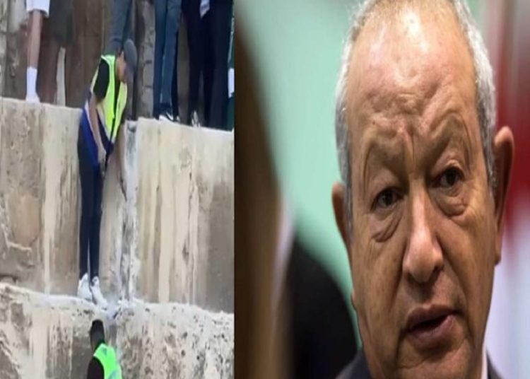 تعليق رجل الأعمال نجيب ساويرس عن فيديو هدم أحجار بالهرم الأكبر شركاتنا ملهاش أي علاقة 1 2018 4 8 10 47 37 884 403