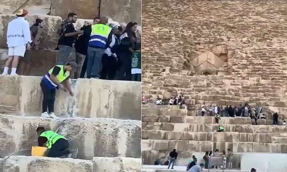 تعليق رجل الأعمال نجيب ساويرس عن فيديو هدم أحجار بالهرم الأكبر شركاتنا ملهاش أي علاقة 4 مشروع تحديث شبكة الإضاءة الخاصة بالهرم