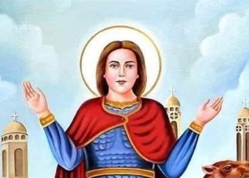 بالصور تطييب رفات الشهيد مار مينا العجائبي في عيده غربي كندا