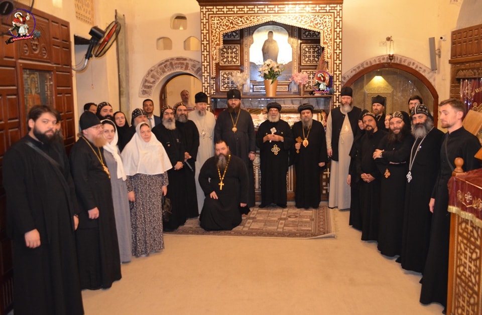بالصور زيارة وفد من الكنيسة الروسية الأرثوذكسية لدير القديس الأنبا بيشوي بوادي النطرون 3 زيارة وفد الكنيسة الروسية للأماكن المقدسة