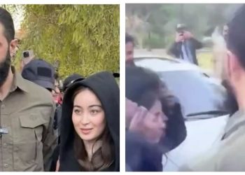 شاهد رد فعل محمد الجولاني مع فتاة بدمشق قبل التقاط صورة معه طلب تغطية شعرها