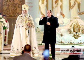 رسائل الرئيس السيسي للمصريين من كاتدرائية ميلاد المسيح والبابا تواضروس نشكر الله على نعمة السلام والاستقرار