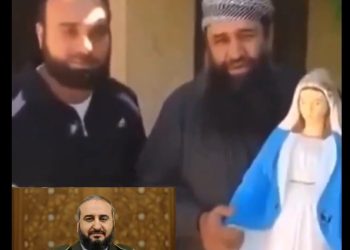 حقيقة فيديو لوزير الدفاع السوري الجديد تحطيم تمثال السيدة العذراء مريم ما صحته