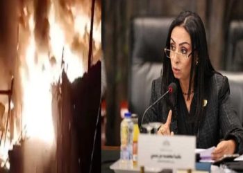 حريق منطقة الزرايب