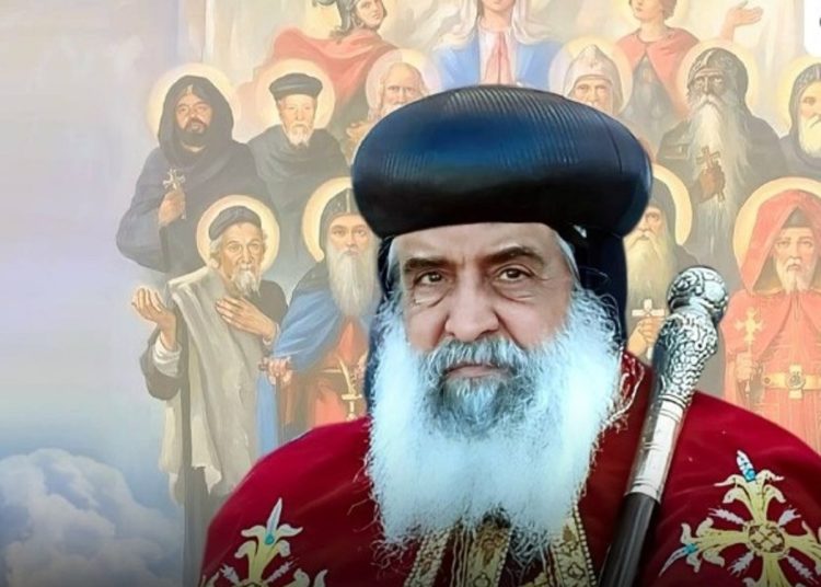 انتقل إلى الأحضان السماوية الأنبا أغابيوس مطران ديرمواس والبابا تواضروس يترأس صلوات تجنيزه بكاتدرائية العباسية 1 الأنبا أغابيوس مطران ديرمواس