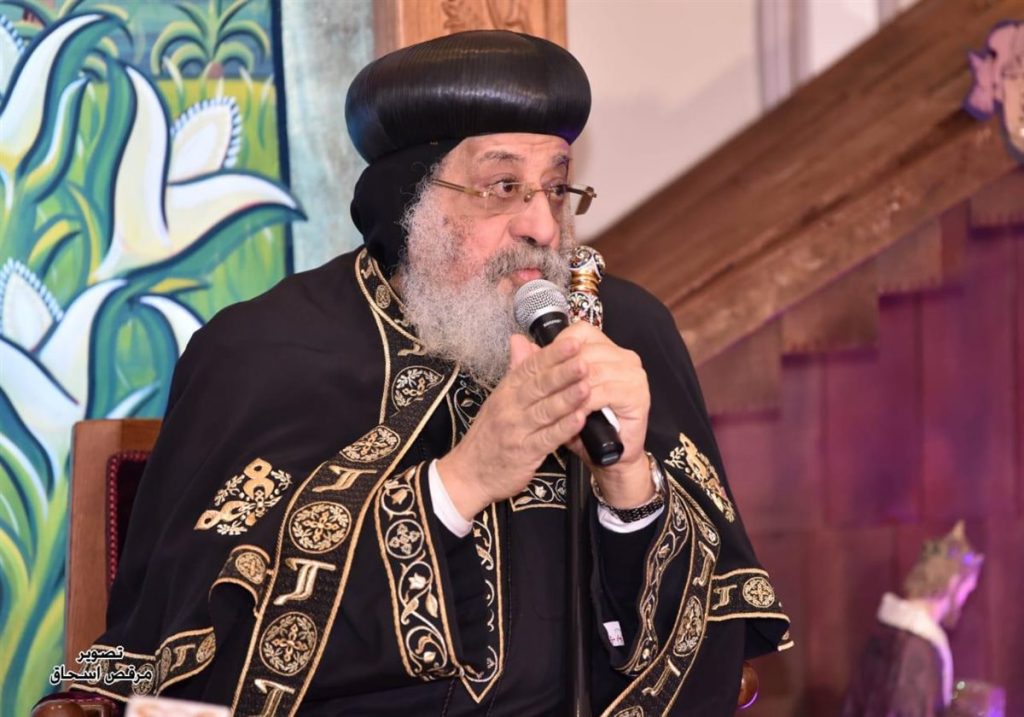 تفاصيل لقاء البابا تواضروس الثاني مع الأمين العام لمجلس كنائس الشرق الأوسط 2 تقدير البابا تواضروس