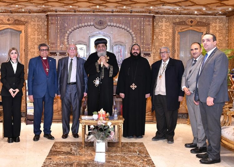 تفاصيل لقاء البابا تواضروس الثاني مع الأمين العام لمجلس كنائس الشرق الأوسط 1 البابا تواضروس الثاني
