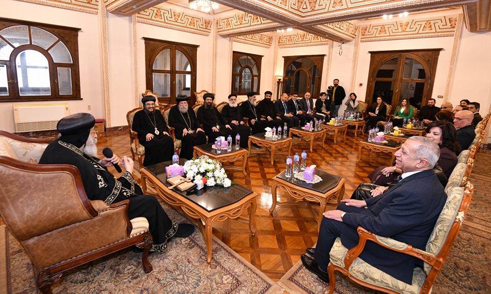 بالصور تفاصيل لقاء البابا تواضروس الثاني برئيس الأكاديمية العربية للعلوم والتكنولوجيا والنقل البحري 3 لقاء البابا تواضروس الثاني برئيس الأكاديمية العربية