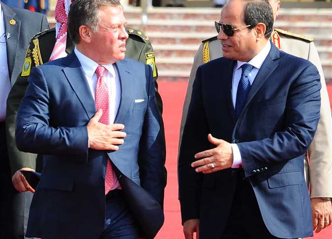التفاصيل الكاملة لمكالمة السيسي وملك الأردن واخر تطورات تهجير الفلسطينين 2 الرئيس السيسي وعاهل الأردن