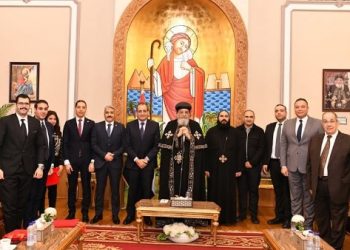 تفاصيل لقاء قداسة البابا تواضروس الثاني مع الرئيس التنفيذي لمجمع الإصدارات المؤمنة والذكية