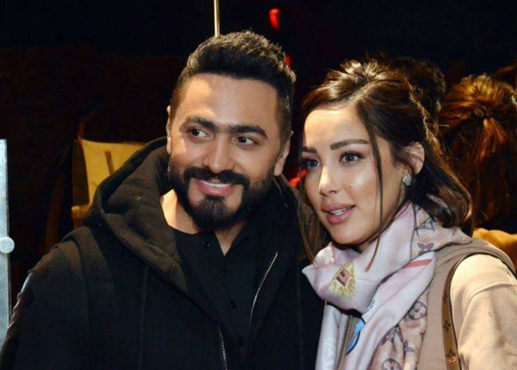 بسمة بوسيل تكشف عن تطورات الحالة الصحية لتامر حسني وموعد عودته إلى مصر 1 تصريحات بسمة بوسيل