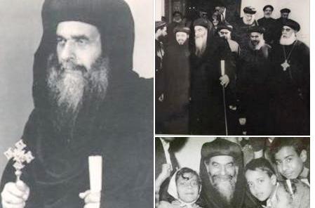 بالصورة البابا كيرلس السادس سجل لحظات على أحد جدران الدير خلال زيارته 2 البابا كيرلس السادس