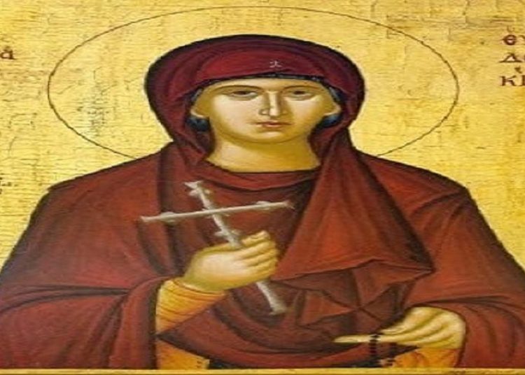 قصة استشهاد القديسة ادوكسية التائبة اليوم تحتفل الكنيسة بتذكار الشهيدة 1 القديسة ادوكسية التائبة