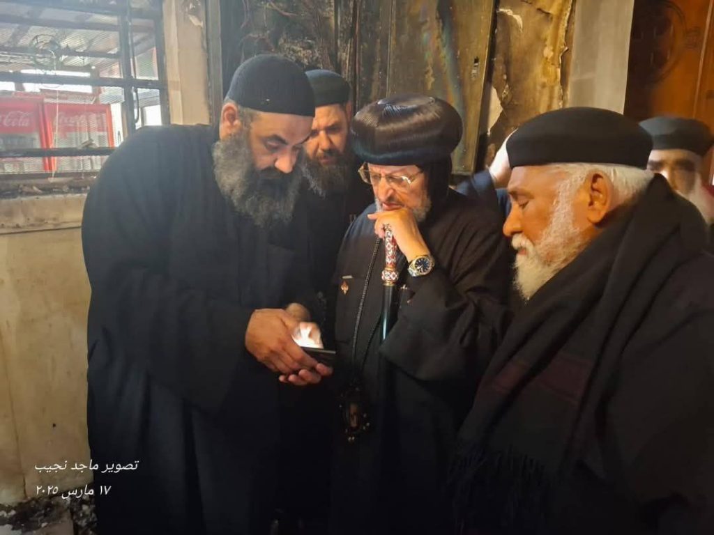 بالصور بيان مطرانية شبرا الخيمة بشأن حريق كنيسة قليوب 4 حريق كنيسة قليوب