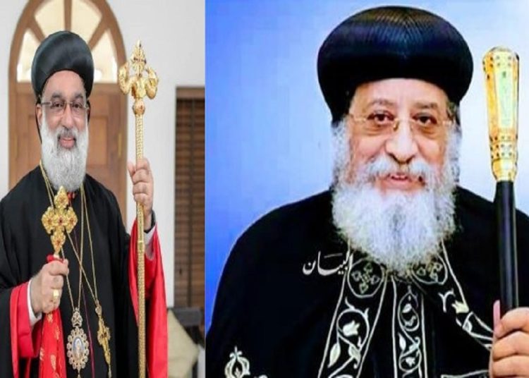 البابا تواضروس الثاني يهنئ غبطة المفريان مار باسيليوس چوزيف بمناسبة تنصيبه في الهند 1 البابا تواضروس الثاني