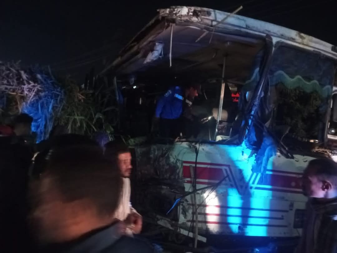 عاجل ننشر أسماء 24 في حادث تصادم أتوبيس نقل عمال بين ضحايا ومصابين 2 حادث أتوبيس