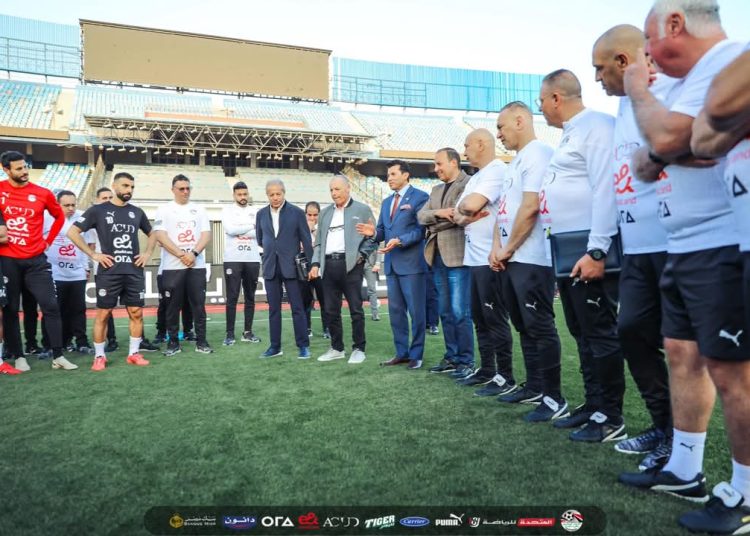 ماذا قال وزير الرياضة ومحمد صلاح في زيارة اتحاد الكرة إلى تدريب المنتخب 1 منتخب مصر