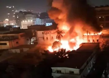 أسباب الحريق الهائل في وزارة الصحة