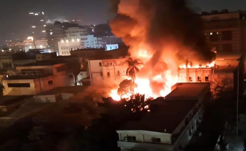 عاجل إنفجار السبب في الحريق الضخم بالمعامل المركزية لوزارة الصحة 3 أسباب الحريق الهائل في وزارة الصحة