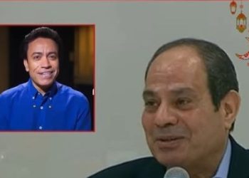 الرئيس السيسي وسامح حسين