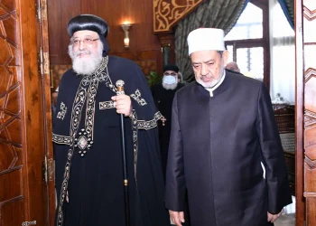 البابا تواضروس يهنئ شيخ الأزهر